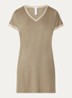Laura nachthemd met V-hals - Khaki