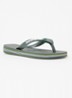 Brasil slipper met logo - Olijfgroen