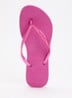 Slim slipper met logo - Roze