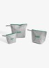 Candy Mono toilettas met logo set van 3 - Lichtgrijs