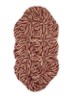 Coco Swirl deurmat 40 x 80 cm - Bordeauxrood