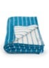 Outdoor Market plaid van wol 130 x 180 cm - Blauw