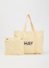Shopper met logo - Vanillegeel