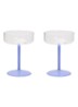 Tint Coupe champagne glas 20 cl set van 2 - Blauw
