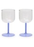 Tint wijnglas 25 cl set van 2 - Blauw