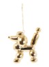 Ballon poedel kersthanger 10 cm - Goud