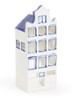 Huisje Halsgevel waxinelichthouder - Blauw