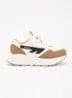 HTS Kids Shadow Lace sneaker van suède met mesh details - Naturel