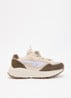 HTS Kids Shadow Lace sneaker van suède met mesh details - Multicolor