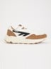 HTS shadow RGS sneaker van mesh met suède details - Lichtbruin