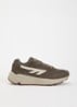 HTS shadow RGS sneaker van mesh met suède details - Bronsgroen