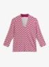 Aimee printed top - Rood
