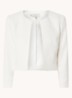 Elize cropped blazer met structuur - Wit