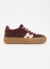 H705 sneaker van suède met plateauzool - Bordeauxrood