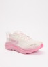 Clifton 10 hardloopschoen met gebreid bovenwerk en logo - Creme