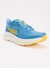 Clifton 10 hardloopschoen met gebreid bovenwerk en logo - Blauw