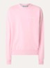 Sweater met logo- en backprint - Roze