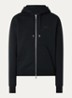 Sweatvest met logo- en backprint - Zwart
