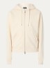 Sweatvest met logo- en backprint - Creme