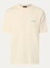 T-shirt met logo- en backprint - Lichtgeel
