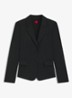 Aredana blazer in wolblend met schoudervulling - Zwart