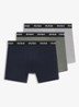 Boxershort met logoband in 3-pack - Open Grey-070 / Grijs