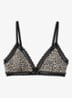 Bralette met kant - Zwart