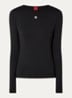 Dasaiia longsleeve met logo - Zwart