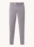 David slim fit chino met stretch - Grijs