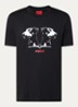 Dobero T-shirt met logoprint - Zwart