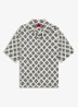 Espino oversized fit overhemd met grafische print - Natural-102 / Wit