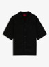 Espino oversized fit overhemd van lyocell - Black-001 / Zwart