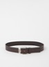Gelio riem van leer - Donkerbruin