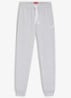 High waist tapered fit joggingbroek met logo - Grijs
