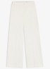 High waist wide fit pantalon met paspelzak - Open White-115 / Wit