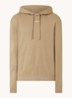 Hoodie van katoenen sweatstof met logoprint - Bruin