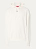 Hoodie van katoenen sweatstof met logoprint - Gebroken wit
