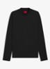 Longsleeve met opstaande kraag - Zwart