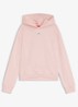 Lounge hoodie met logo - Lichtroze