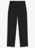 Mid waist wide fit lounge joggingbroek met logo - Zwart