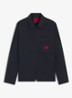 Overshirt van canvas en een katoenmix met ritssluiting en logolabel - Dark Blue-405 / Blauw