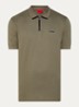 Polo van katoenpiqué met contrastlogo - Dark Beige-257 / Beige