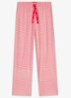 Pyjamabroek van stretchjersey met all-over print - Lichtroze
