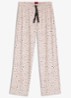 Pyjamabroek van stretchjersey met all-over print - Oudroze