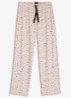 Pyjamabroek van stretchjersey met all-over print - Oudroze