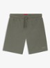 Pyjamashort met wafelstructuur en logostiksel - Dark Green-306 / Groen