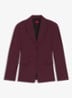 Regular-fit blazer van stretchmateriaal - Aubergine