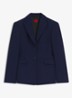 Regular-fit blazer van stretchmateriaal - Donkerblauw
