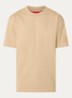 Relaxed-fit T-shirt van katoen met logoprint - Creme