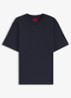 Relaxed-fit T-shirt van katoen met logoprint - Dark Blue-406 / Blauw